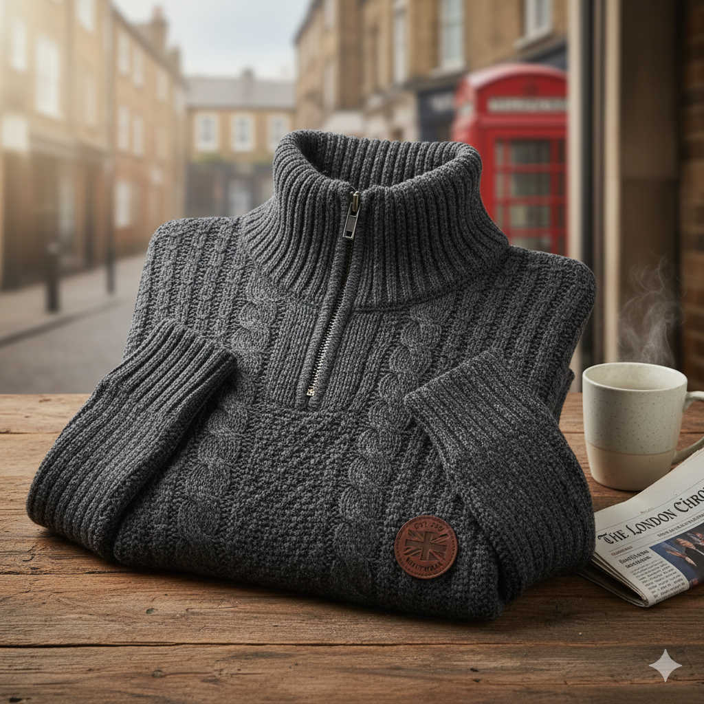 Best Men’s Quarter Zip Jumper Knitted Turtleneck Sweaters in the UK