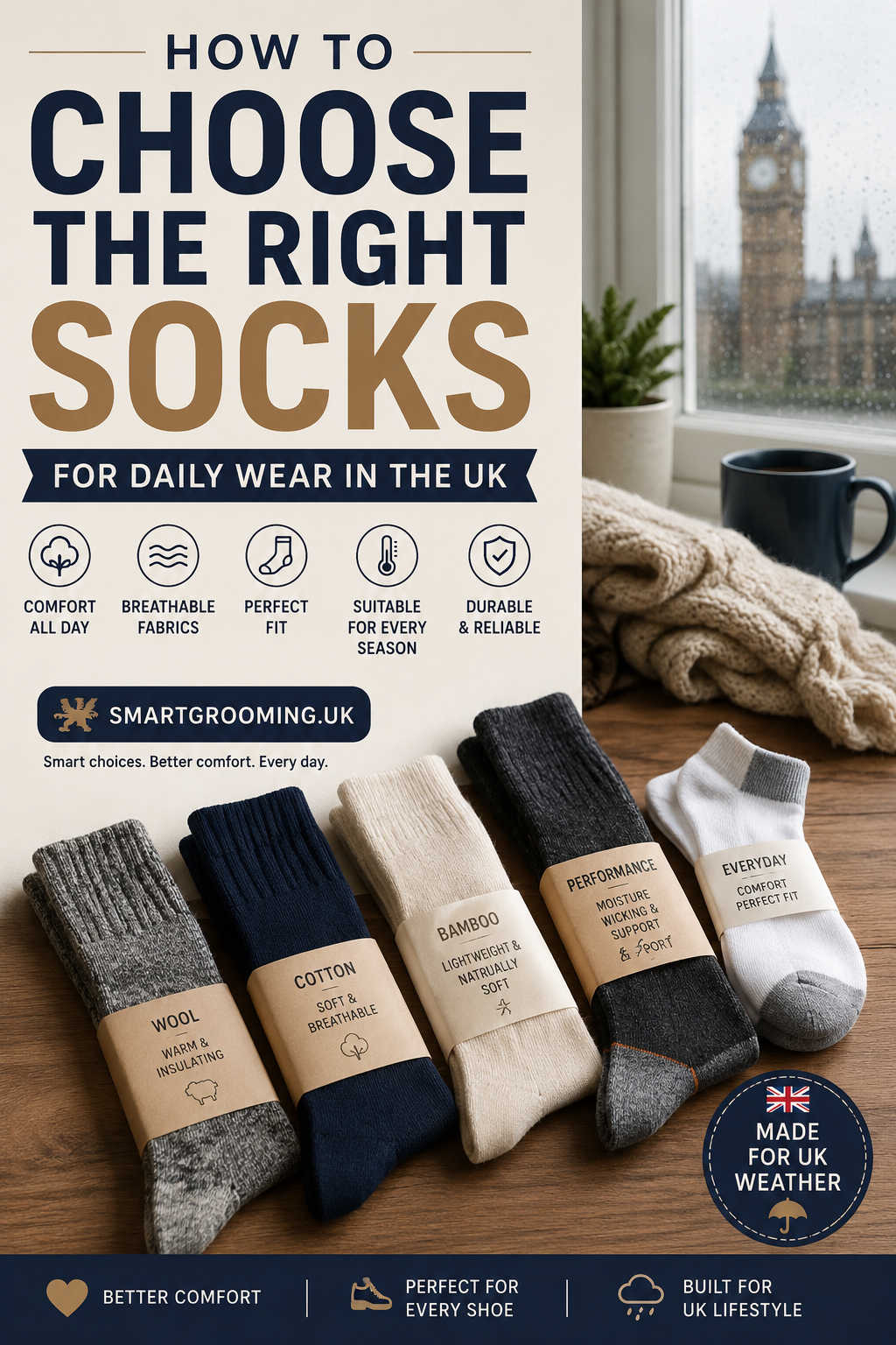 How to Choose the Right Socks for Daily Wear in the UK